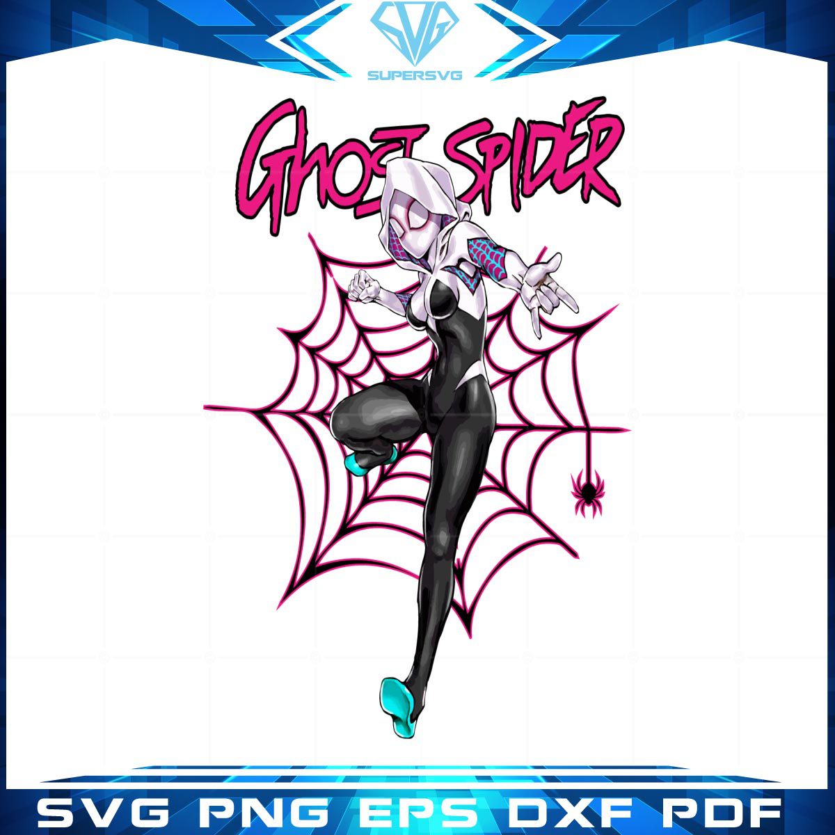Ghost Spider Cutting File Svg