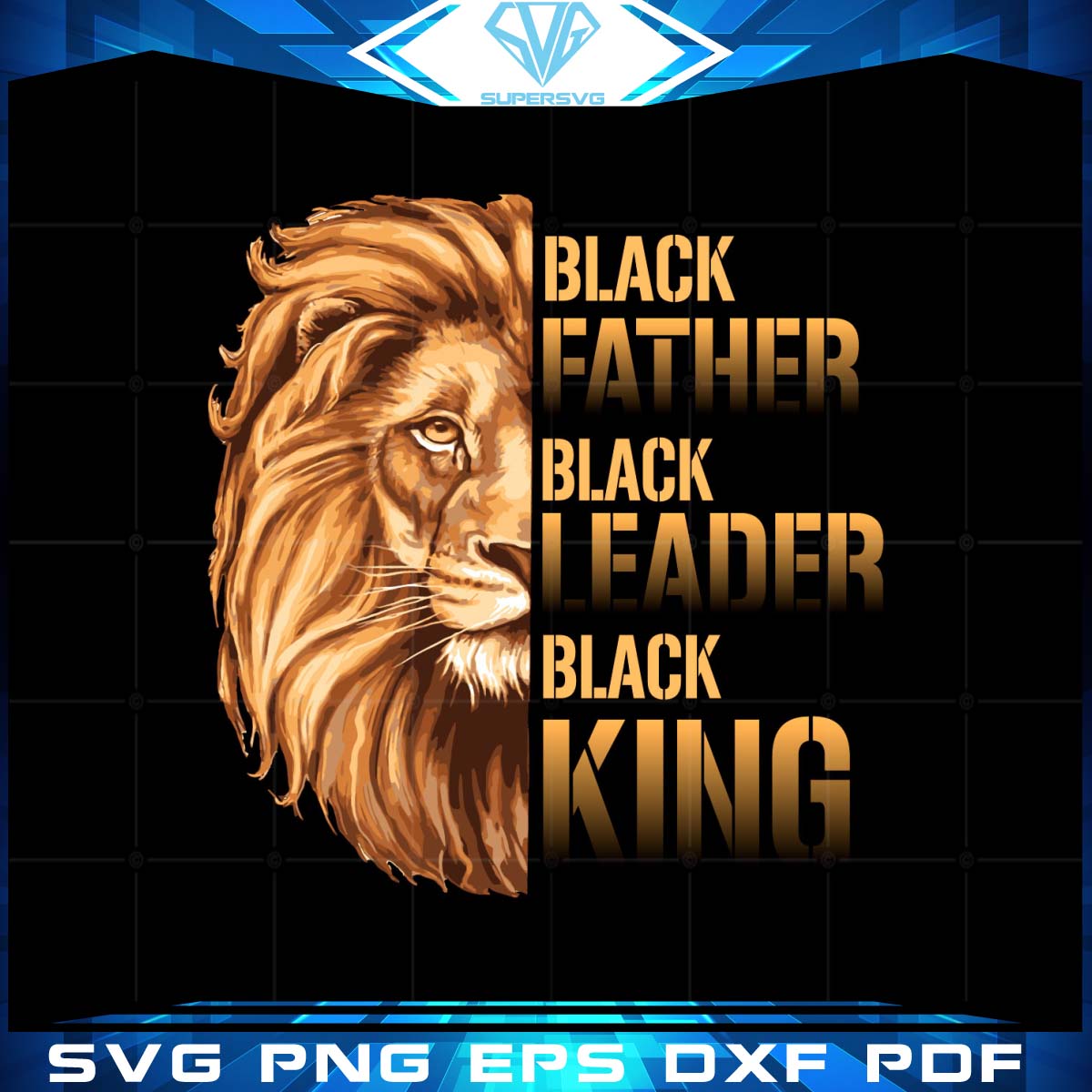 Black Father SVG Black History Month Cut files