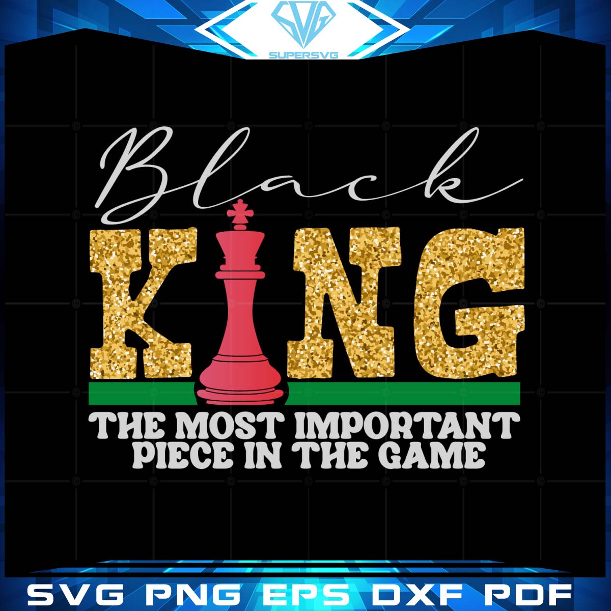 Black King SVG Black History Month Father’s Day Cut Files
