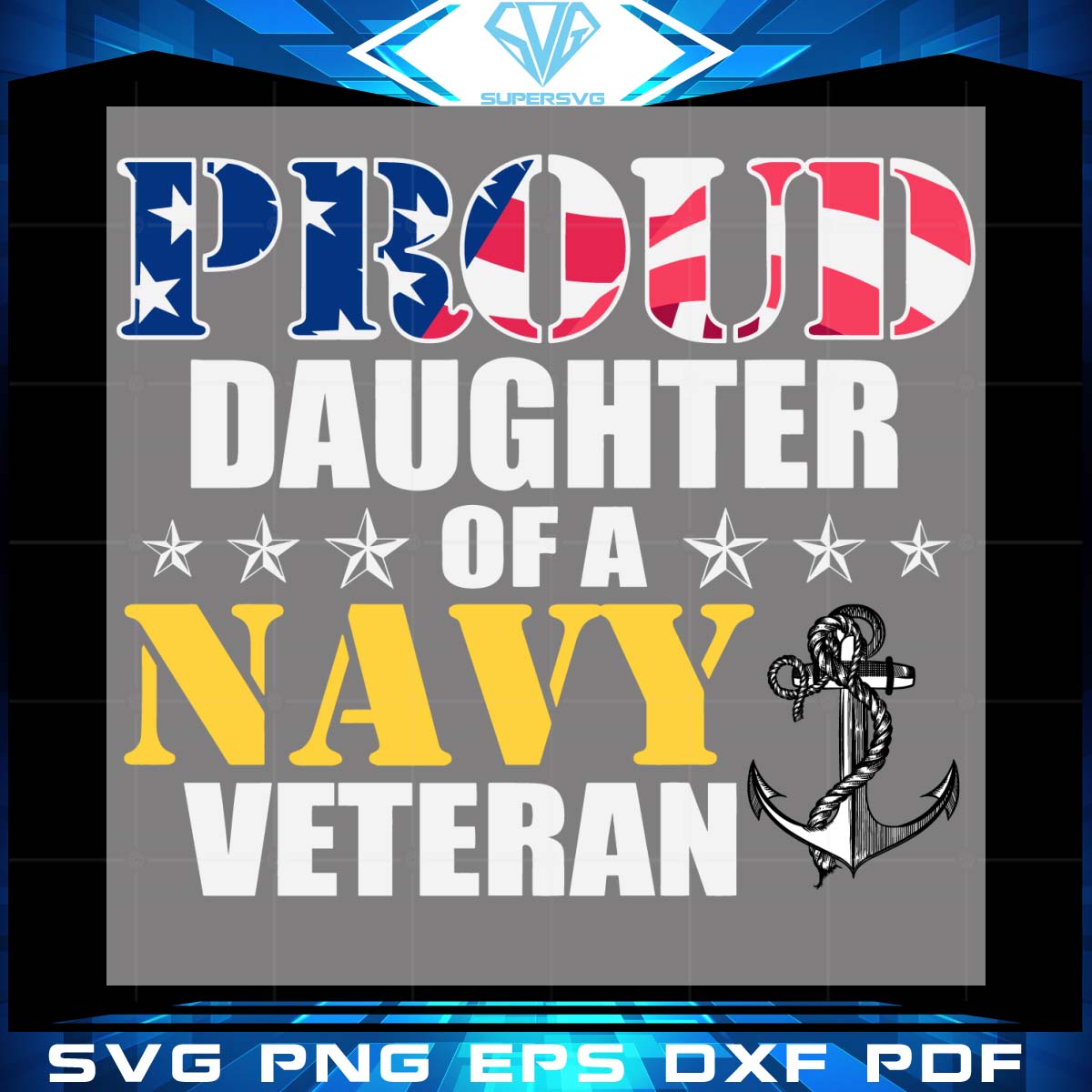 Proud Daughter Of A Navy Veteran Svg, Trending Svg
