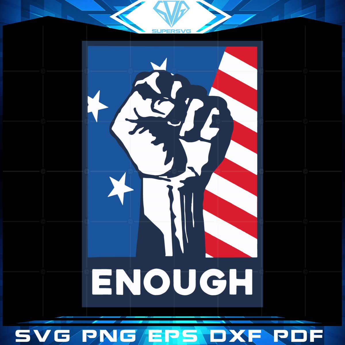 Enough Is Enough American Flag Svg, Trending Svg
