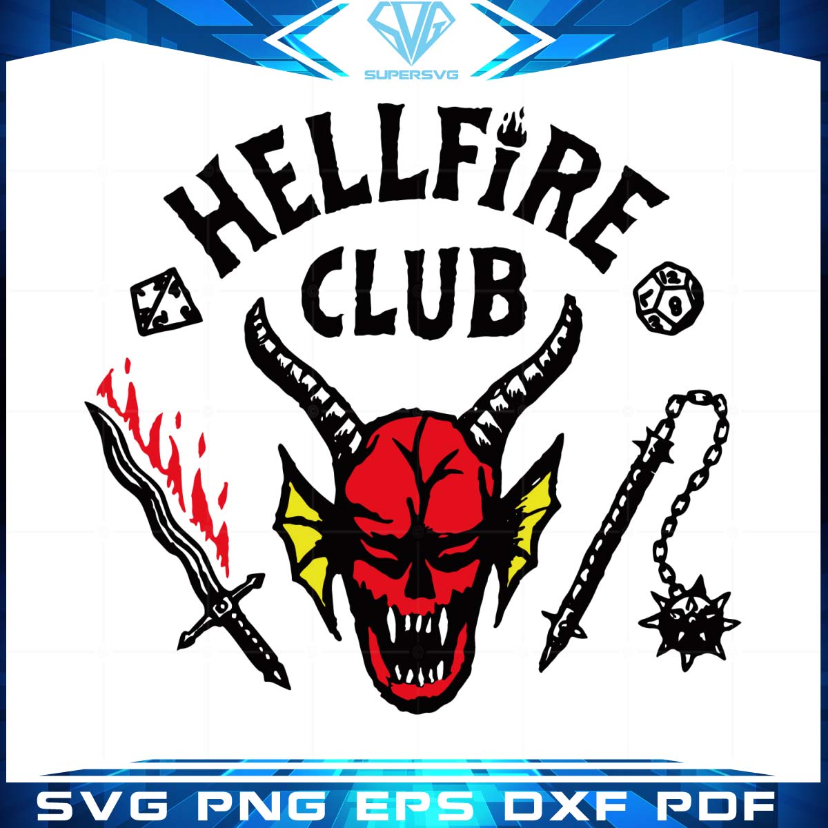 Stranger Things Season 4 Hellfire Club Svg, Trending Svg