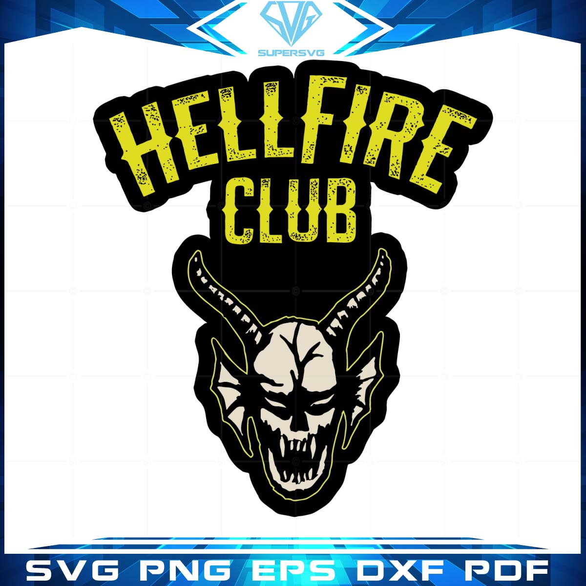 Hellfire Club Svg, Hellfire club choses ?tranges Sticker Svg