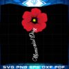 Memorial Day Red Poppy Svg, Papaver rhoeas Svg