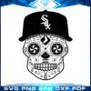 Chicago White Sox Svg, Skull White Sox Baseball Svg