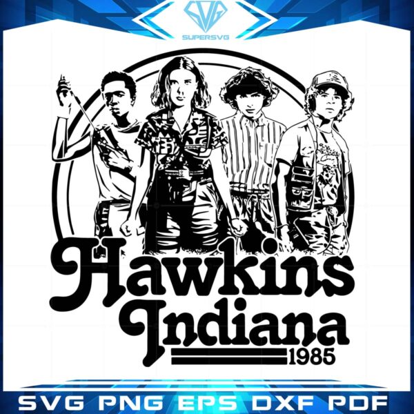 Hawkins Indiana 1985 Svg, Stranger Things Svg