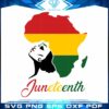 African American Girl Juneteenth Svg