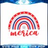 America Raibow 4th of July SVG Vector Cricut Design