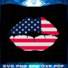 American Flag Lips Sublimation SVG cutting files