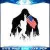 Bigfoot American Flag Sasquatch SVG Vector Cricut