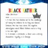 Black Father Lives Matter SVG Fathers Day Design