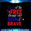 Free Land July 4th Son shirt Vector SVG Cutting File