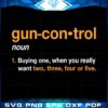 Gun Control Definition Quote Design Svg