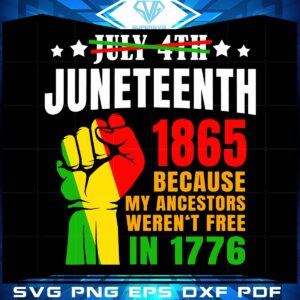 Juneteenth 1865 Because My Ancestors Werent Free Svg