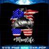 Mom Life USA Flag 4th of July SVG Cutting Files