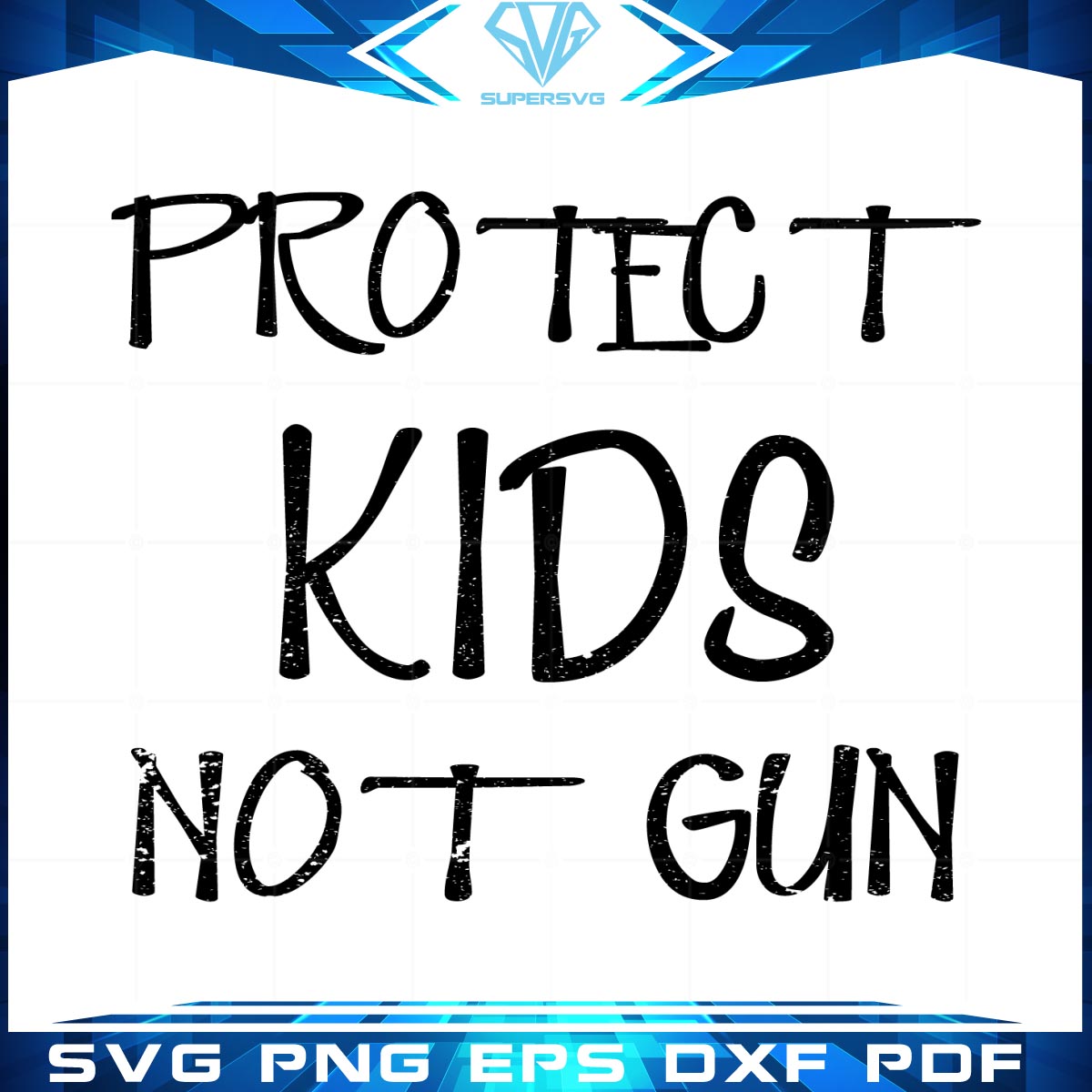 Stop Gun Violence Kids Texas Svg File