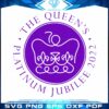 The Queens Platinum Jubilee 2022 Trending Svg