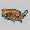 1776 American Flag Sublimation Png, Independence Day Png