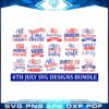 4th July Graphic Designs Bundle SVG Cutting Files