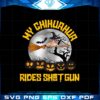 Chihuahua Witch Shot Gun PNG For Sublimation