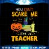 Halloween Teacher PNG For Sublimation