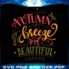 Autumn Breeze Leaves SVG Cutting File