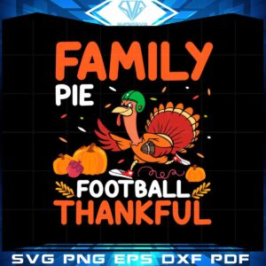 Thankful Funny Turkey Football SVG Cutting File