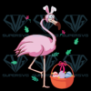 Flamingo with easter eggs Cricut Svg Files, Flamingo Svg