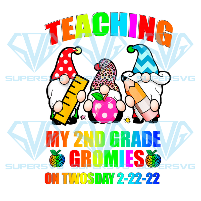 Gnomie Teaching My 2nd Grade Sublimation, February 22nd 2022 Png