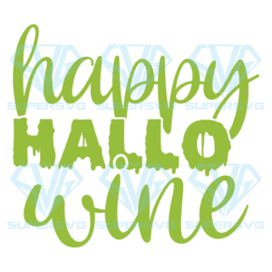 Happy Hallo Wine Svg, Halloween Svg, Wine Svg, Hallo Wine Svg