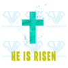 He Is Risen On Easter Sublimation, Easter Day Png, Cross Png