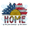 Home Of The Free Sunflower Sublimation, Independence Day Png