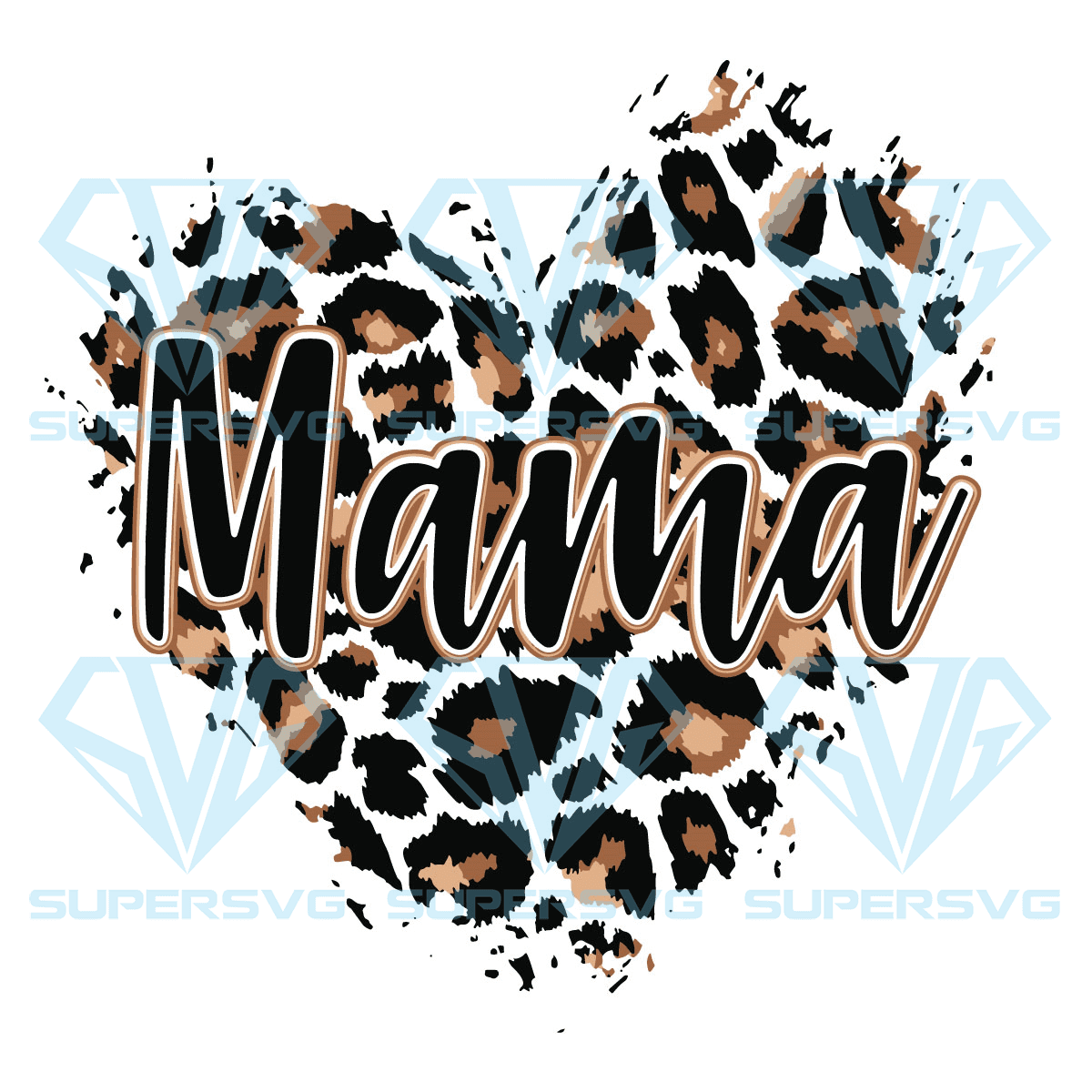 Gold Leopard Boy mama Cricut Svg Files, Leopard Mom Svg