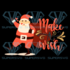 Make A Wish Christmas Png, Christmas Png, Santa Png