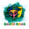 Mardi Gras Face Mask Png Sublimation, Mardi Gras Png