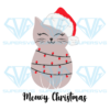 Meowy Christmas Png, Christmas Png, Cat Png, Santa Cat Png
