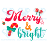 Merry And Bright Svg, Christmas Png, Candy Cane Png