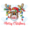 Merry Christmas Deer 2021 Png, Christmas Png, Deer Png