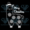 Merry Christmas Llama Snowflakes Png, Christmas Png, Llama Png