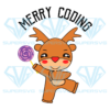 Merry Coding Deer Png, Christmas Png, Funny Deer Png