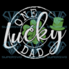 One Lucky Dad Cricut Svg Files, Father Irish Svg, St Patrick's Day Svg