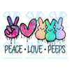 Peace Love Peeps Easter Day Sublimation, Easter Day Png