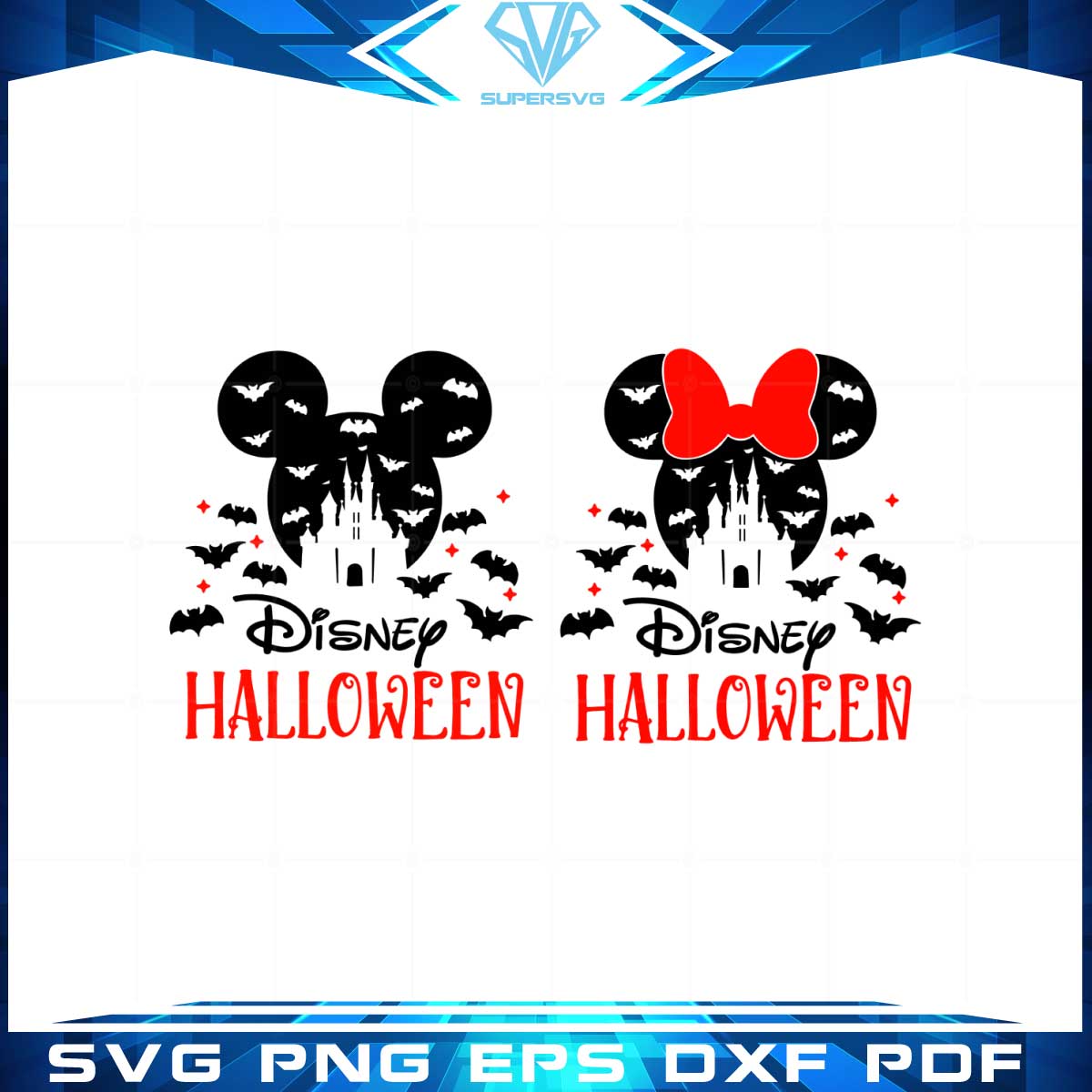 Halloween Disney Mouse PNG Sublimation