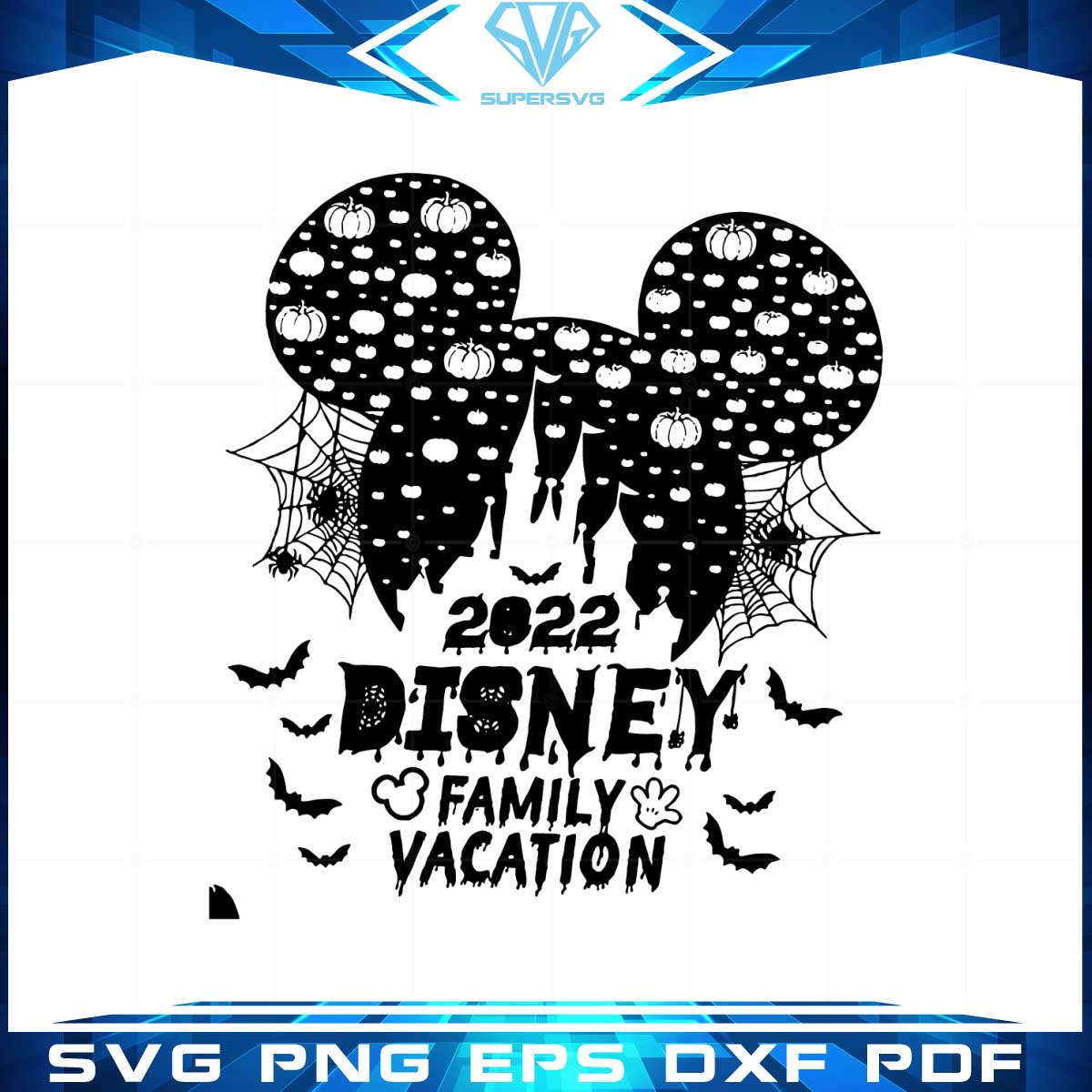 Halloween Disney Family Vacation 2022 PNG Sublimation
