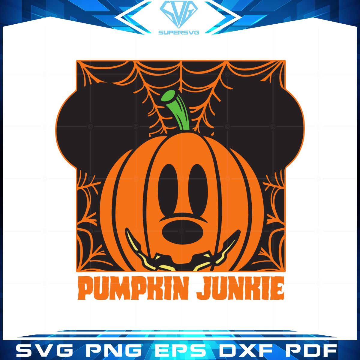Halloween Disney Pumpkin Junkie PNG Sublimation File
