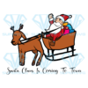 Santa Is Coming To Town Png, Christmas Png, Santa Hat Png