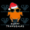 Thankmas Turkey Santa Png, Christmas Png, Turkey Png