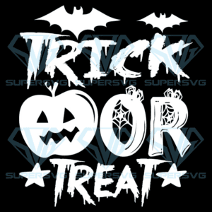 Trick Or Treat Bat Pumpkin Svg, Halloween Svg, Pumpkin Svg
