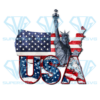 USA With Queen Of Liberty Sublimation, Independence Day Png