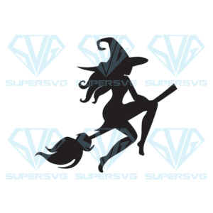 Witch Flying On The Broom Svg, Halloween Svg, Witch Svg